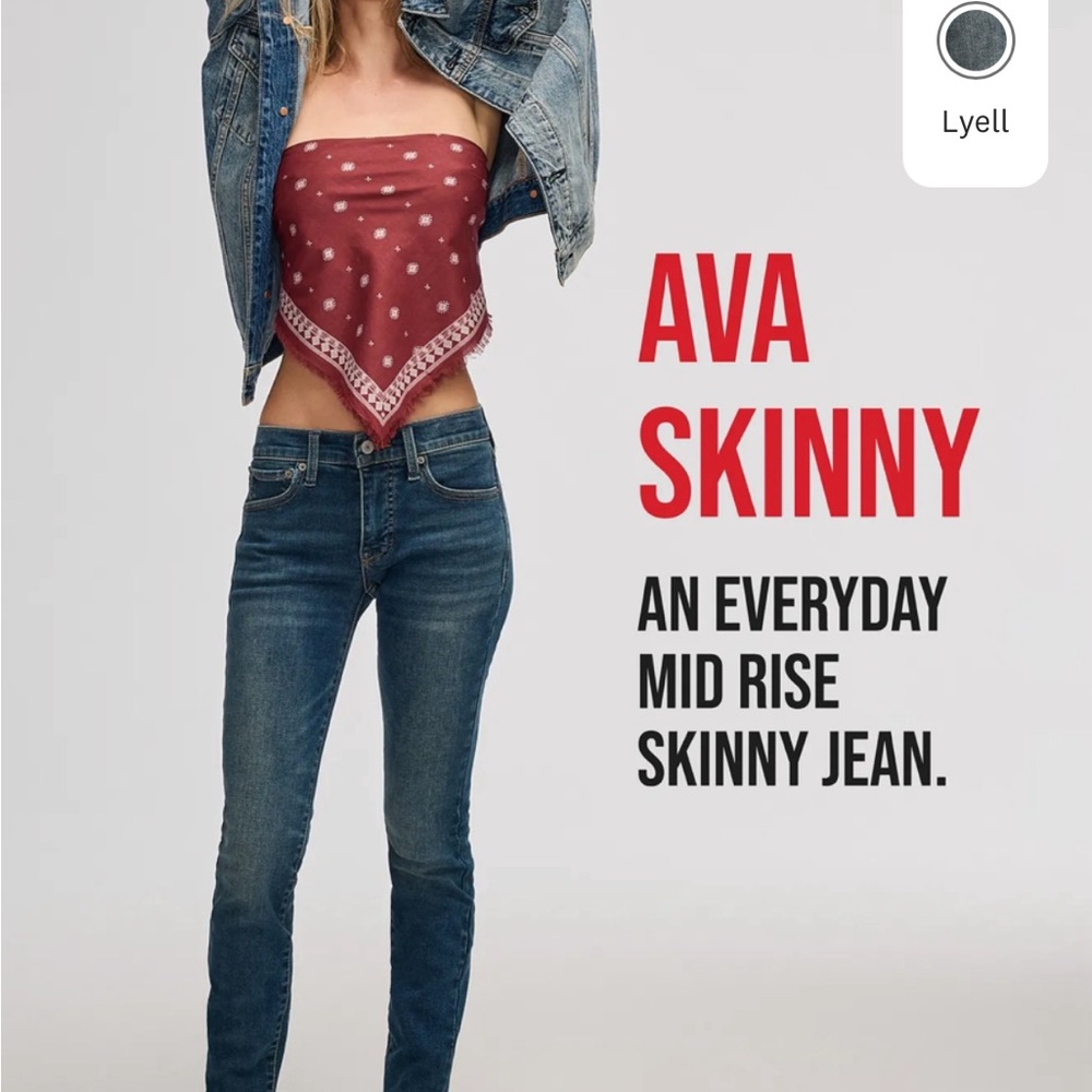 Lucky Brand Mid Rise Ava Skinny Jeans - Picture 6 of 12
